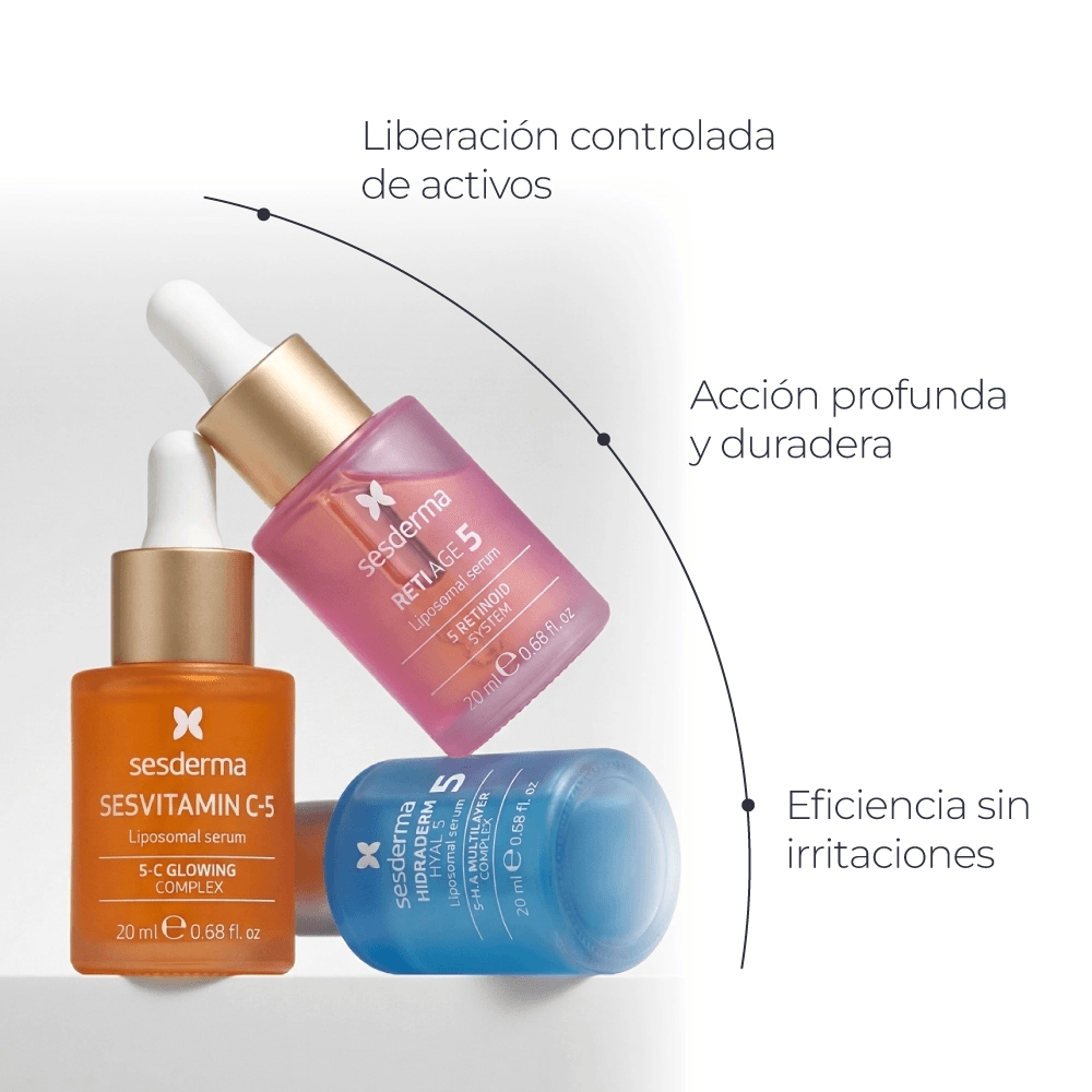 Kit El Poder del 5 Mini (Sesvitamin-c 5 + Reti Age 5 + Hidraderm Hyal 5 + Cosmetiquera) img #4