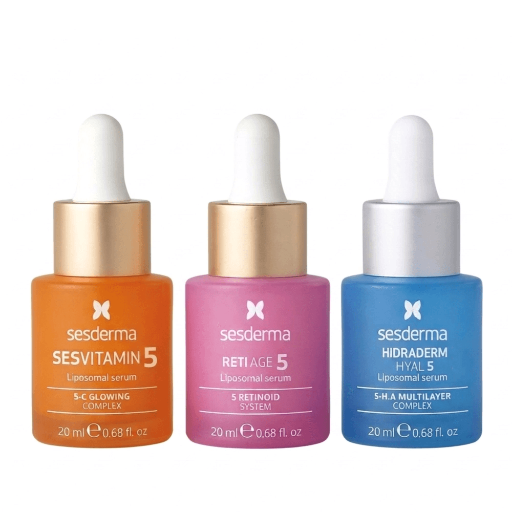 Kit El Poder del 5 Mini (Sesvitamin-c 5 + Reti Age 5 + Hidraderm Hyal 5 + Cosmetiquera) img #1