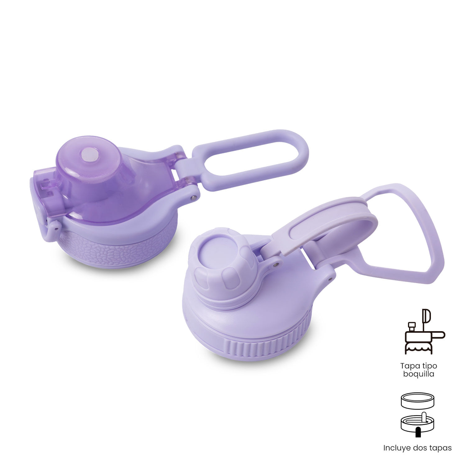 Termo para agua con Tapa Intercambiable Flux 1000 ml Morado img #3