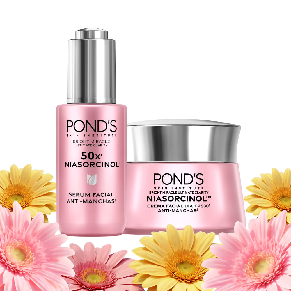 Ponds Crema Facial y Serum Niasorcinol antimanchas img #1