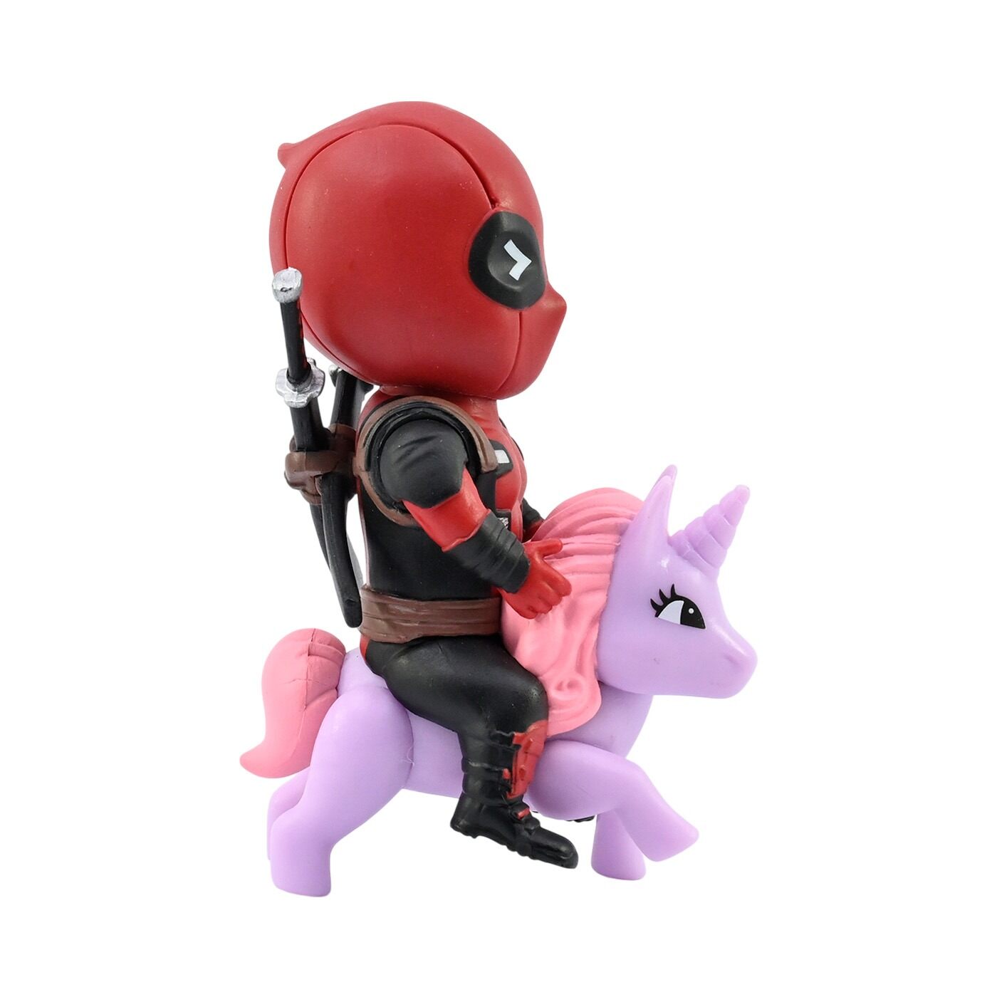 Figura Coleccionable Deadpool Montado en Unicornio Marvel 10 cm img #4