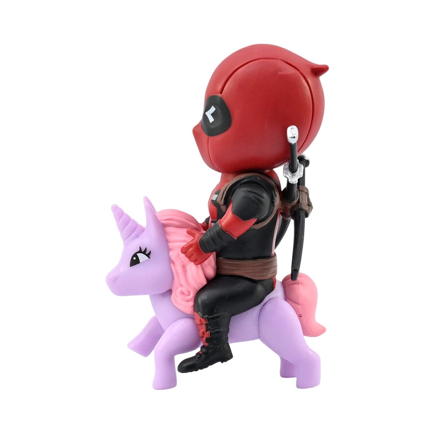 Figura Coleccionable Deadpool Montado en Unicornio Marvel 10 cm img #6