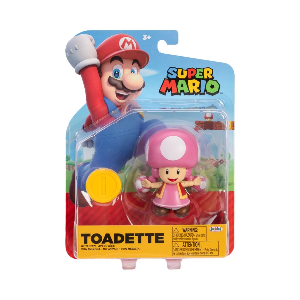 Figura Coleccionable Toadette 4" Serie 43 Mario Bros Oficial Nintendo img #2