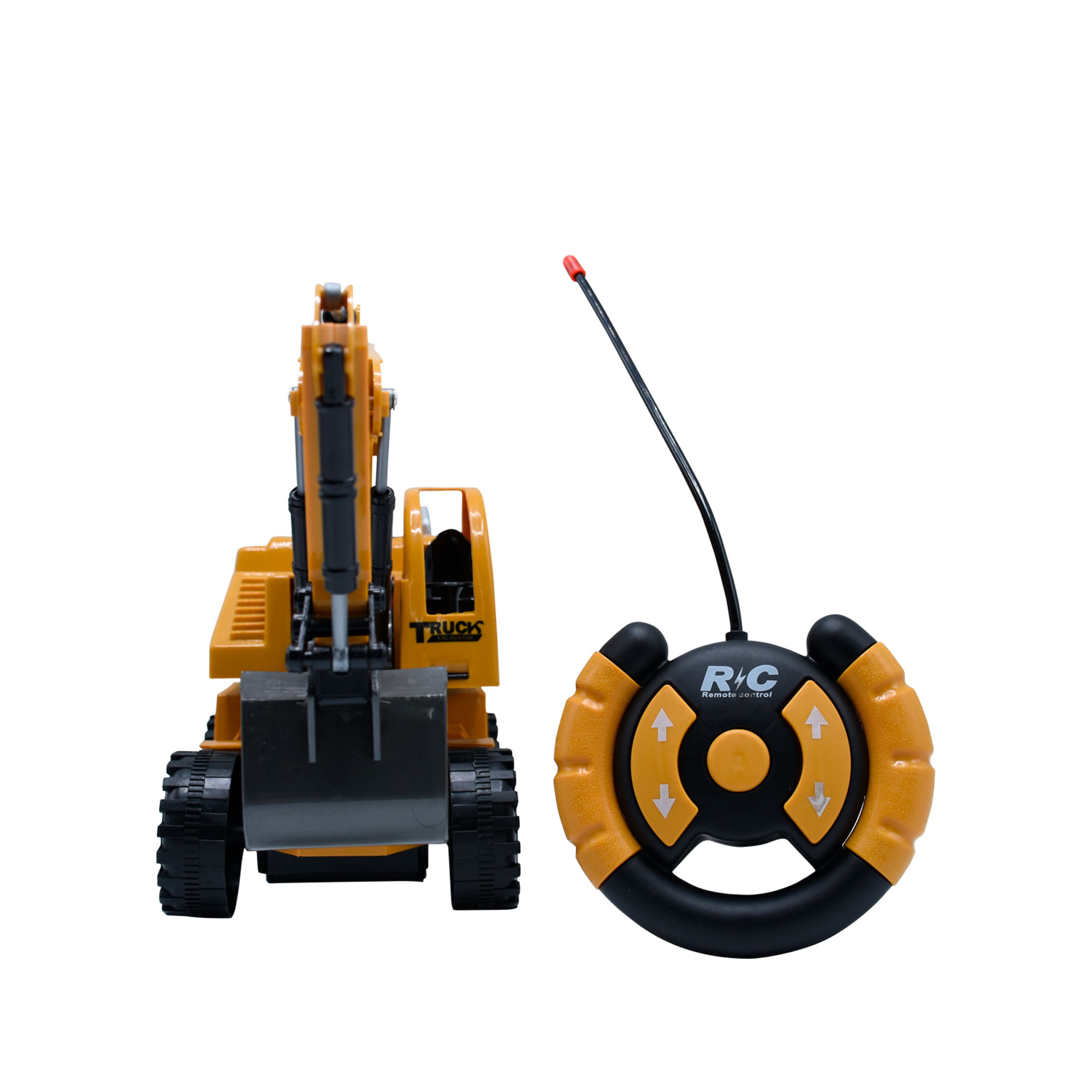 Maquina Retro Excavadora Control Remoto Control Tipo Timon Toy Logic img #5