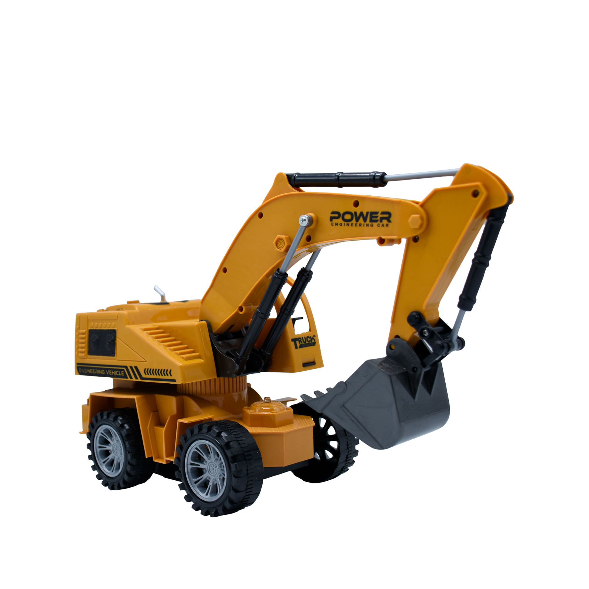 Maquina Retro Excavadora Control Remoto Control Tipo Timon Toy Logic img #4