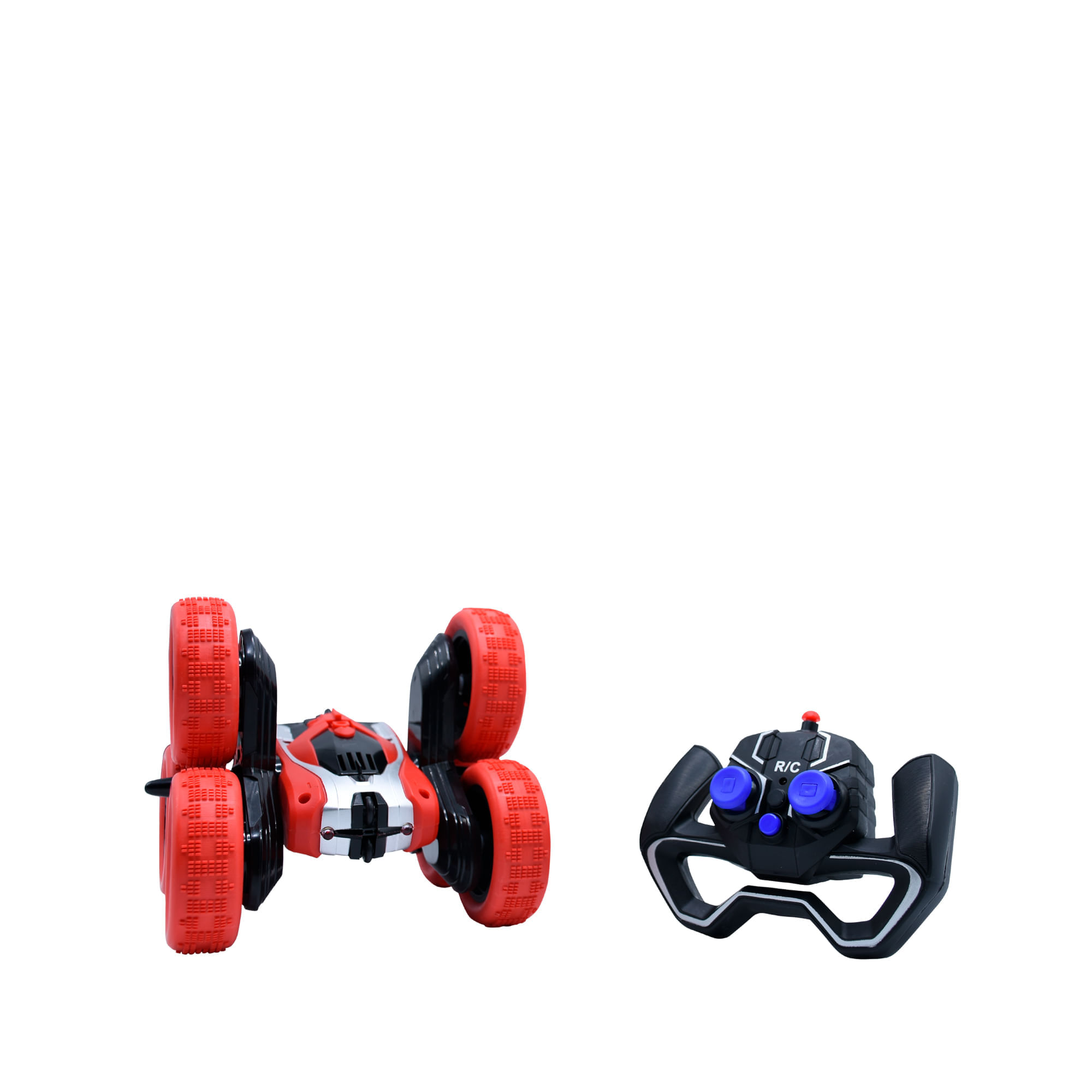 Carro Control Remoto Roller Car Con Luces Y Sonido, Piruetas 360 Rojo Toy Logic img #5