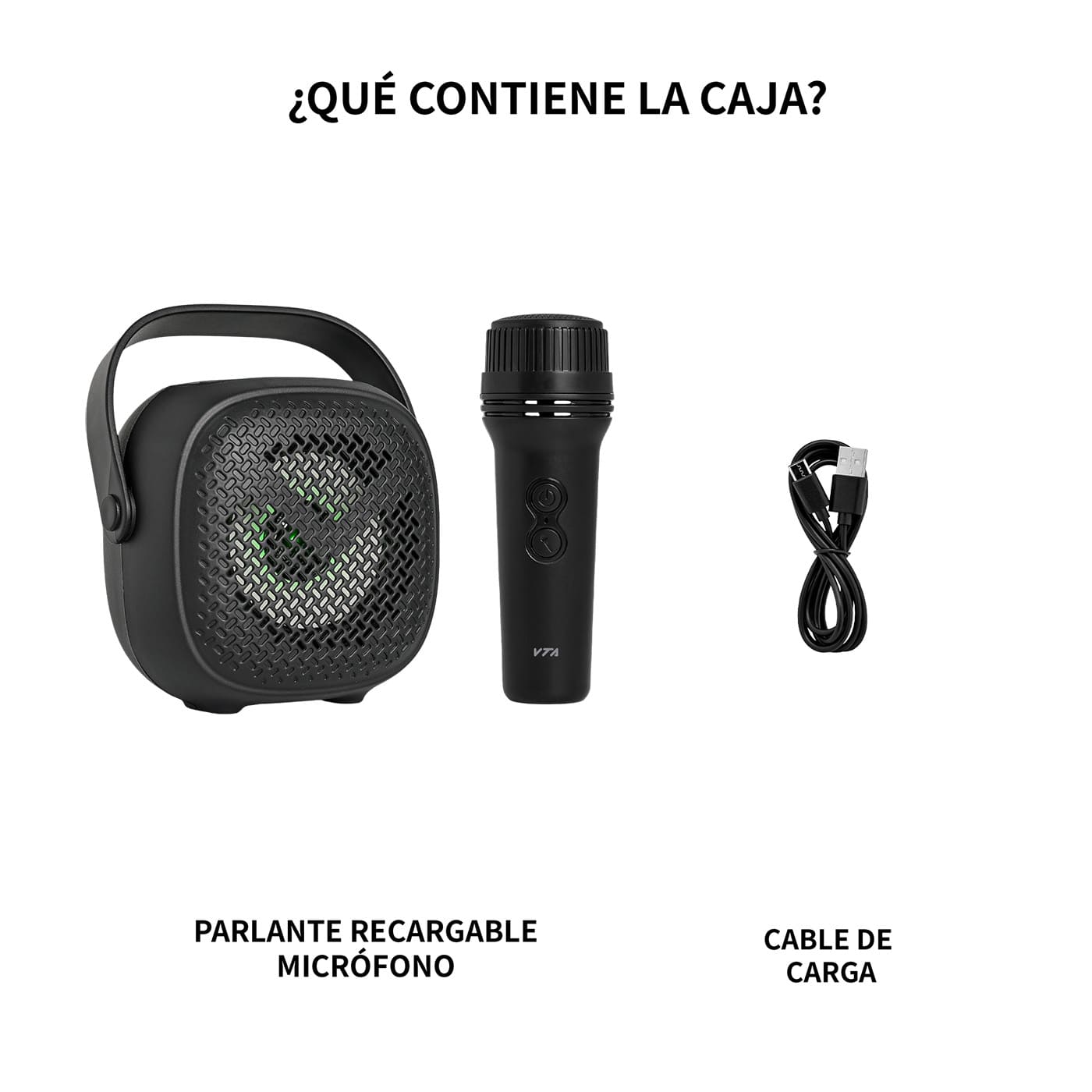 Parlante Portátil Recargable VTA 10WCon Micrófono Inalámbrico img #4