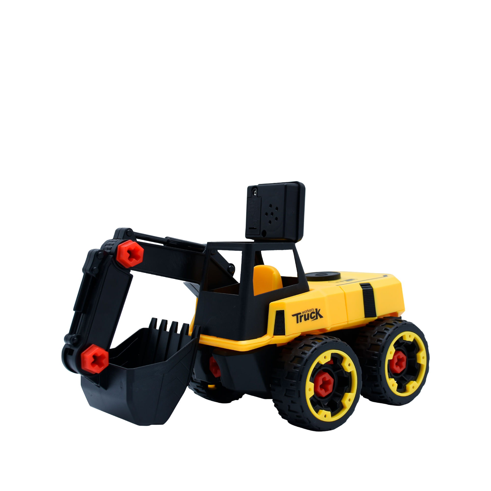 Carro de Fricción Construcción Workers Truck Pala Excavadora Toy Logic img #5