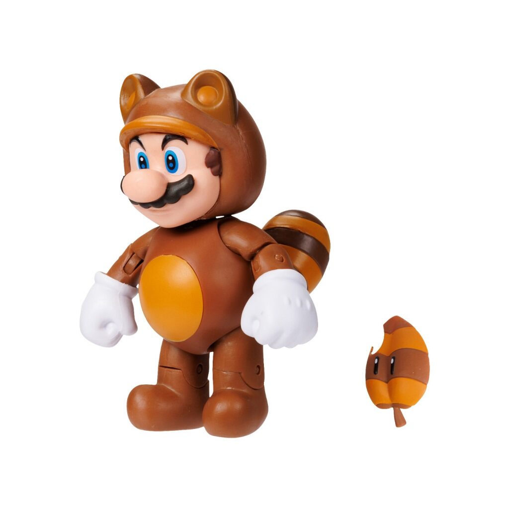Figura Coleccionable Tanooki Mario 4" Serie 43 Mario Bros Oficial Nintendo img #4