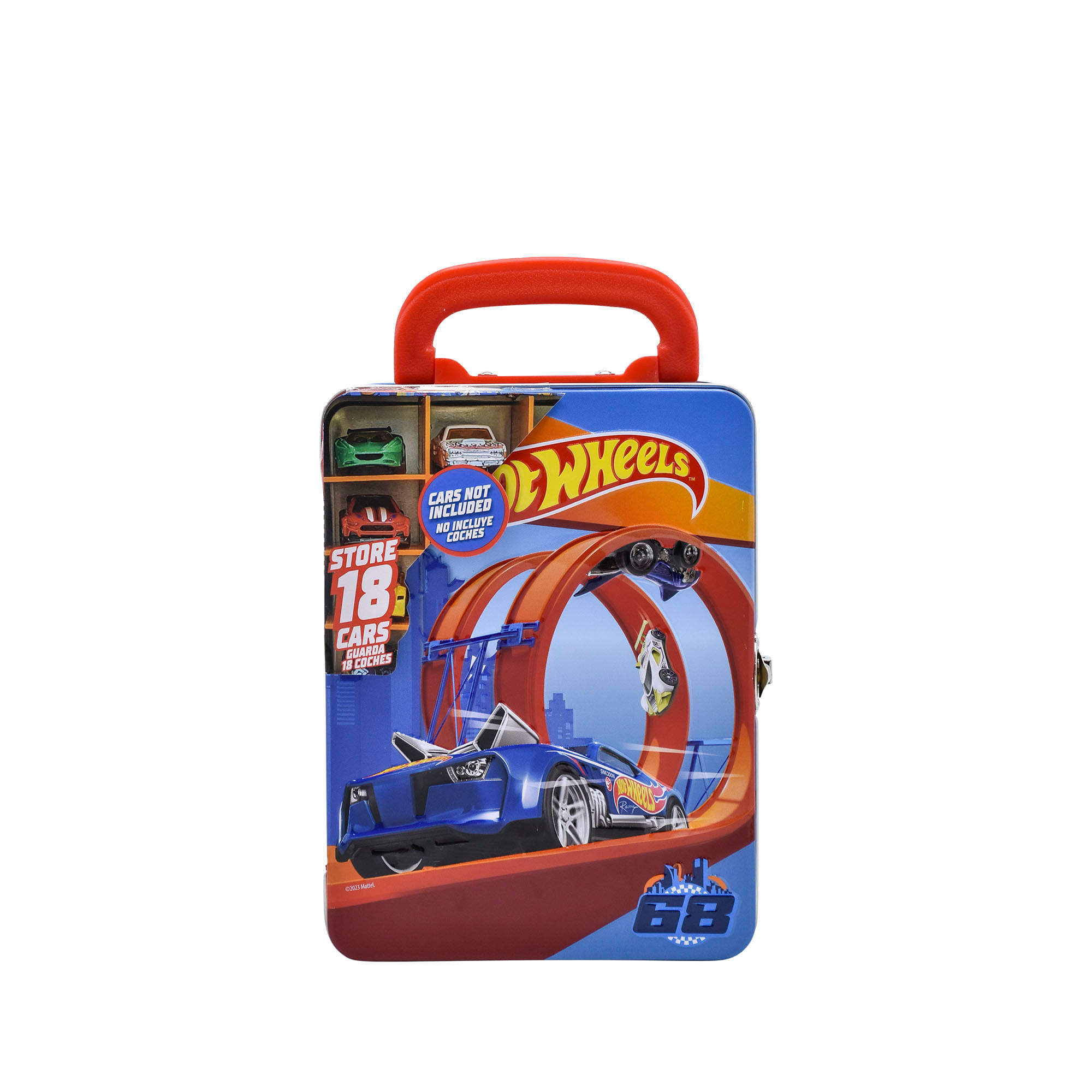 Organizador Metálico para 18 Carros Hot Wheels Rojo img #1