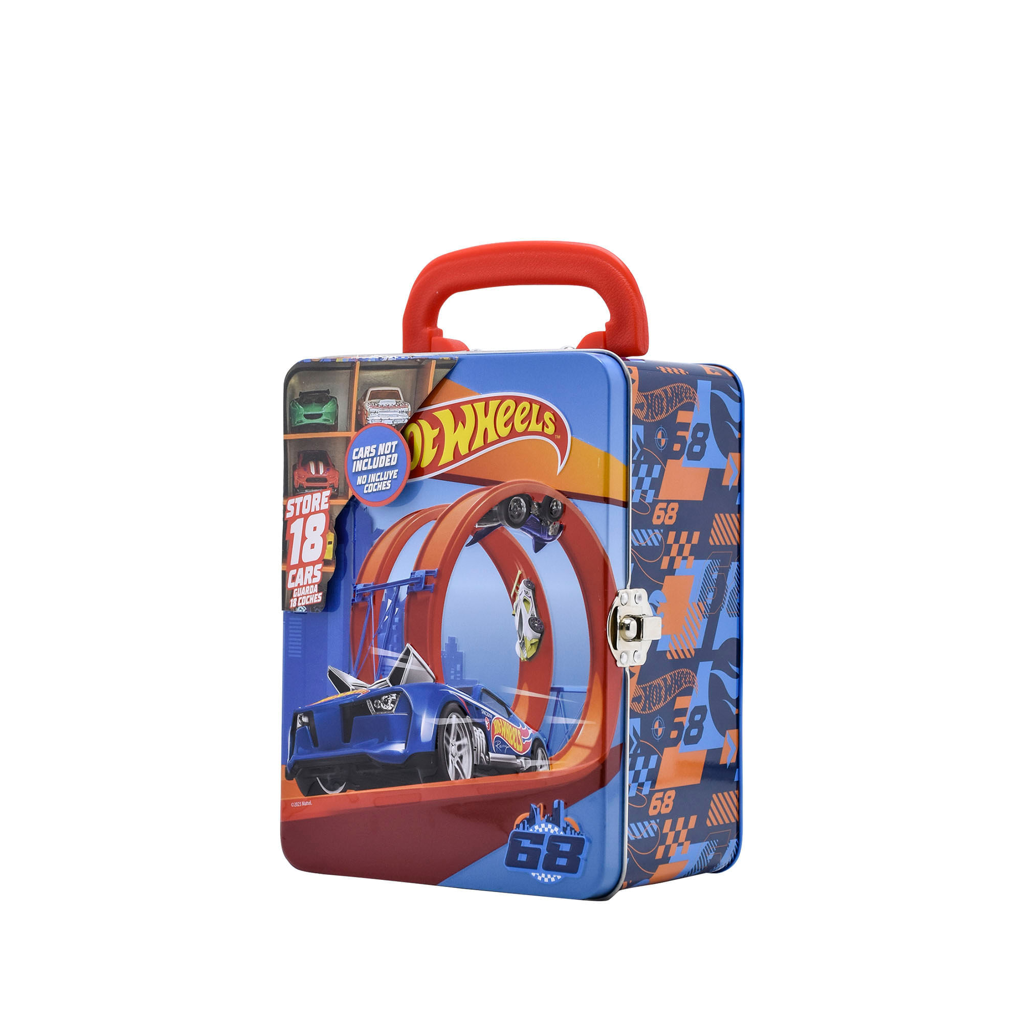 Organizador Metálico para 18 Carros Hot Wheels Rojo img #3