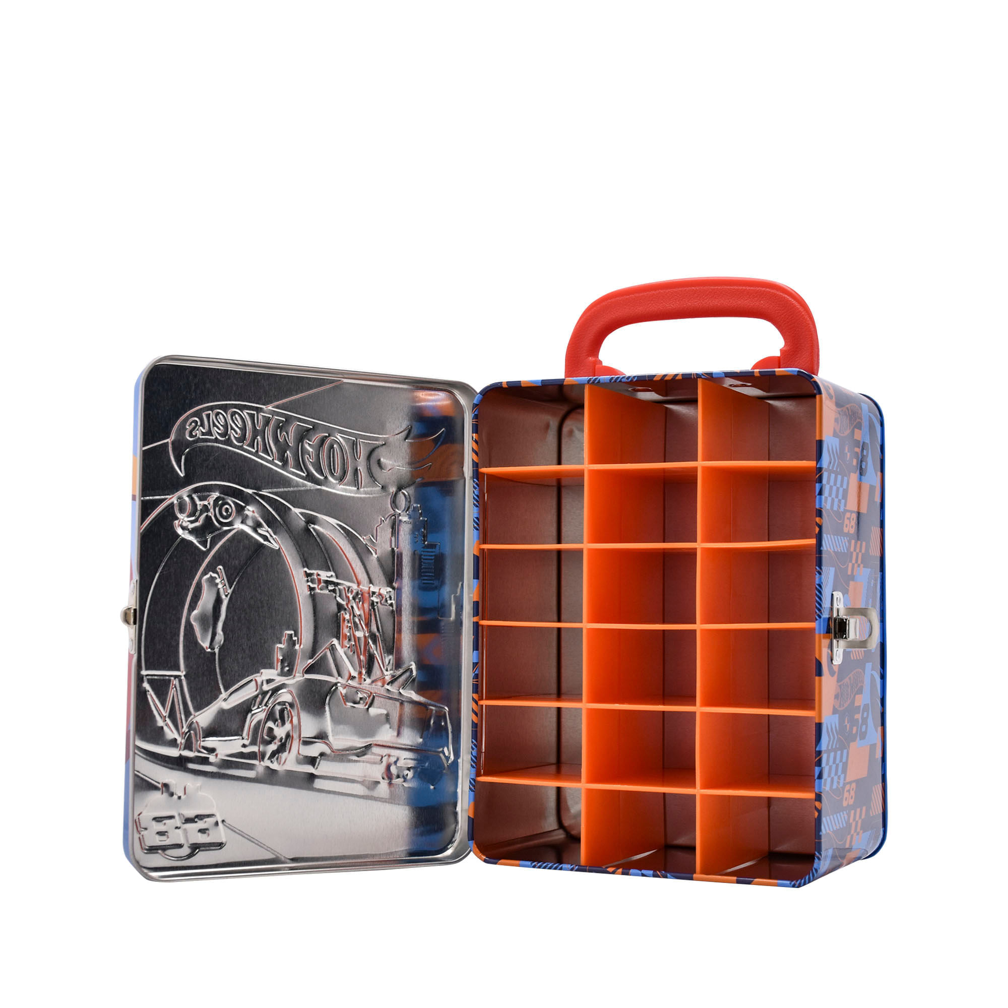 Organizador Metálico para 18 Carros Hot Wheels Rojo img #5