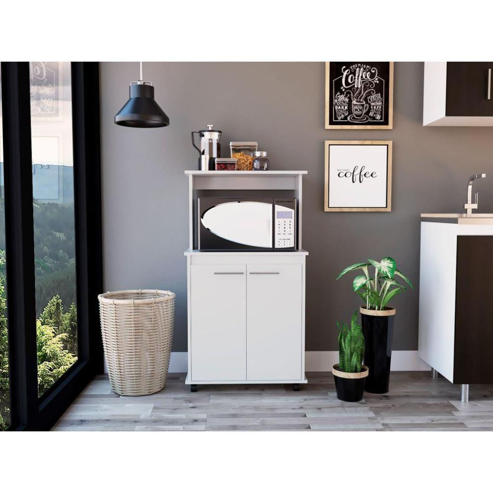 Módulo Microondas Delfi, Blanco, Con Dos Puertas Batientes img #3
