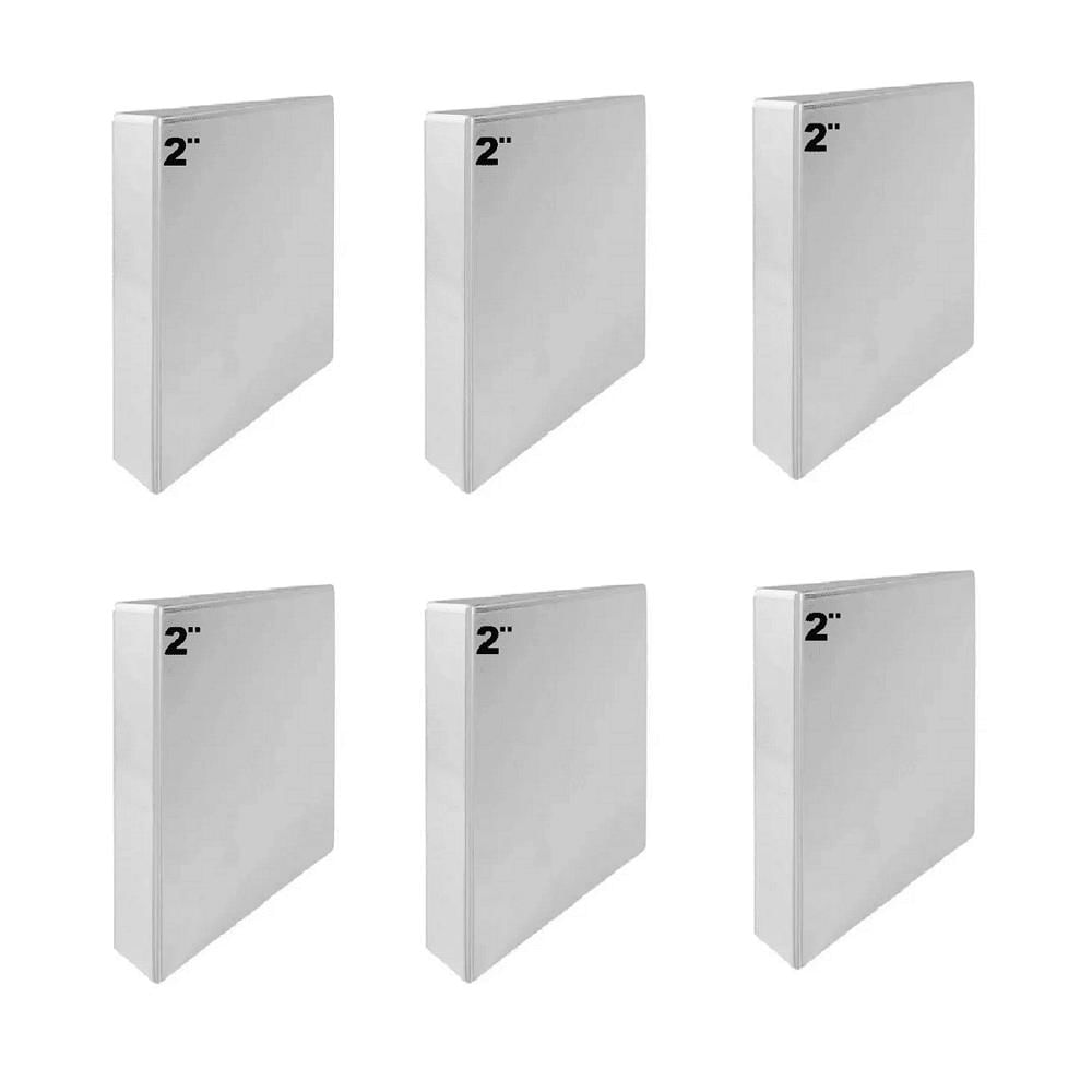 6 Folder Blanco Carta 2 Pulgadas img #1