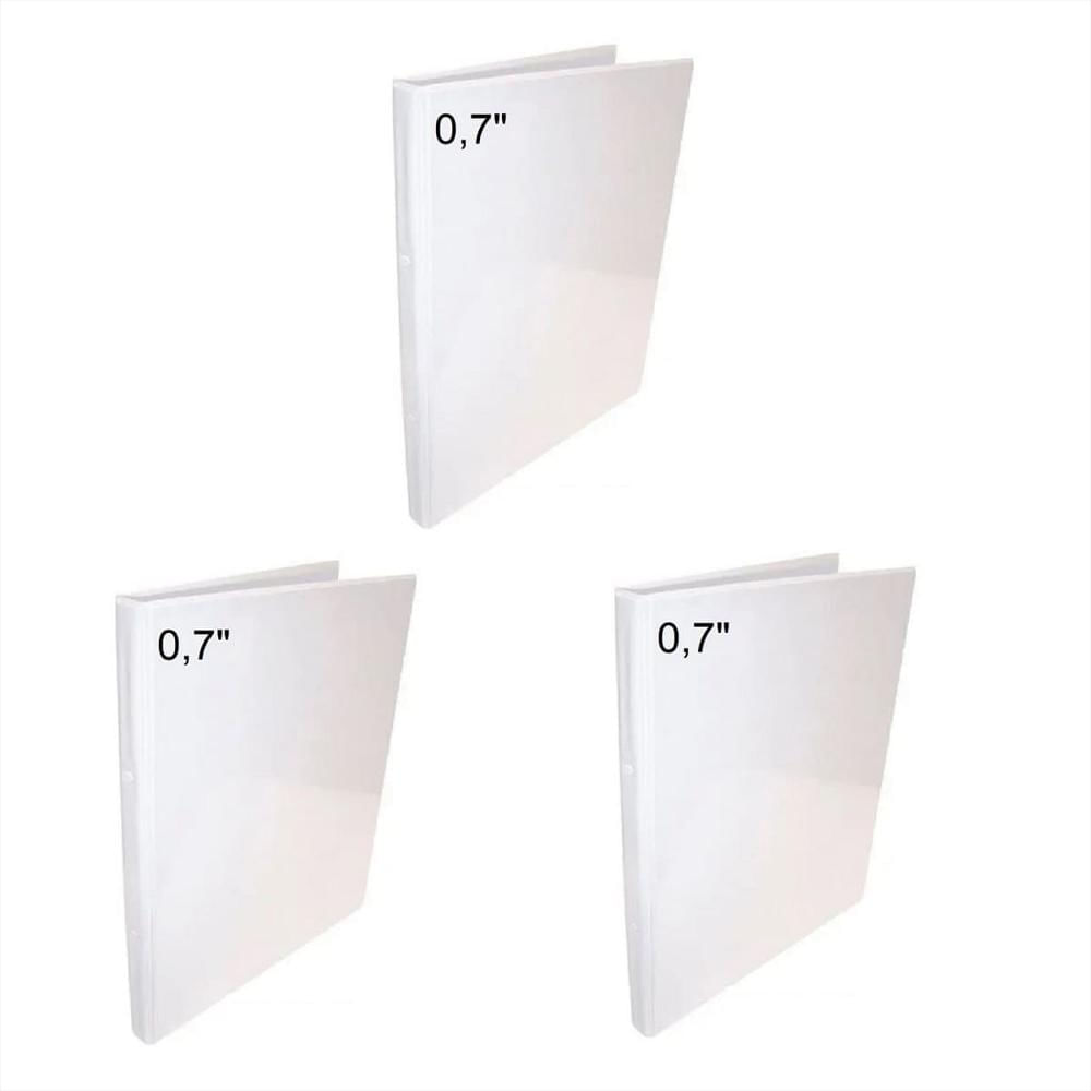3 Folder Blanco Carta 0.7 Pulgadas img #1