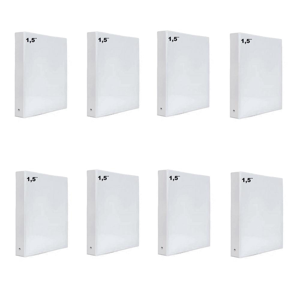 8 Folder Blanco Carta 1.5 Pulgadas img #1