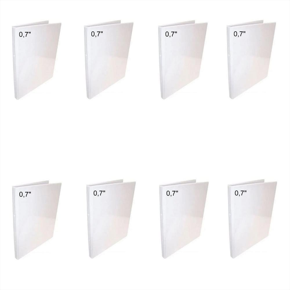 8 Folder Blanco Carta 0.7 Pulgadas img #1