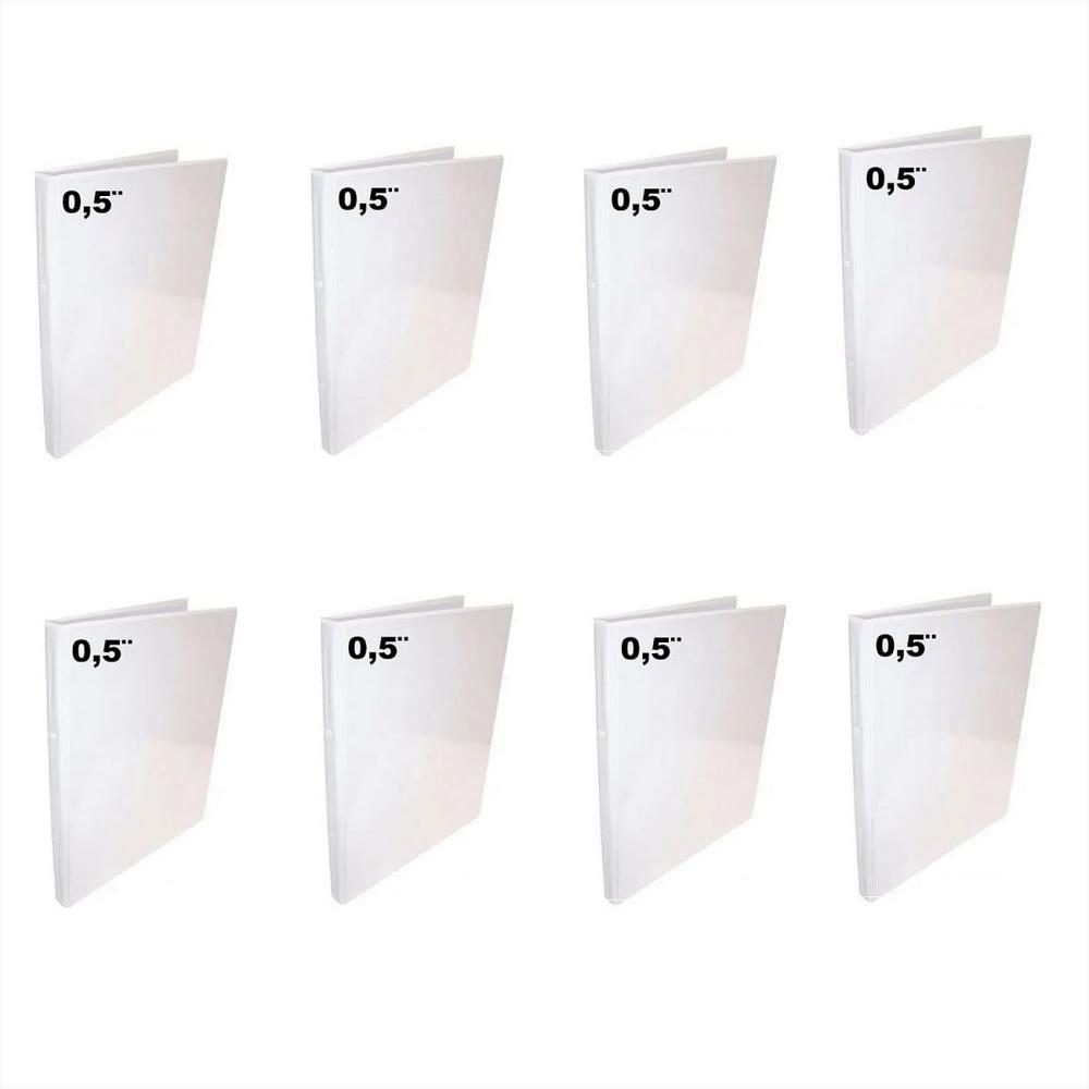 8 Folder Blanco Carta 0.5 Pulgadas img #1