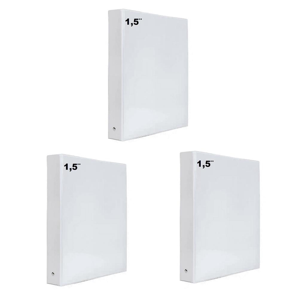 3 Folder Blanco Carta 1.5 Pulgadas img #1