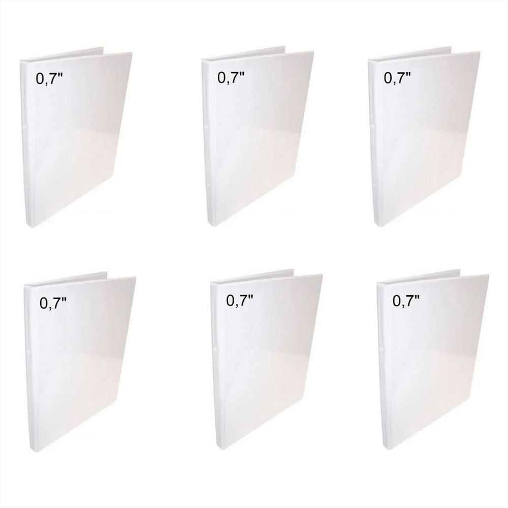 6 Folder Blanco Carta 0.7 Pulgadas img #1