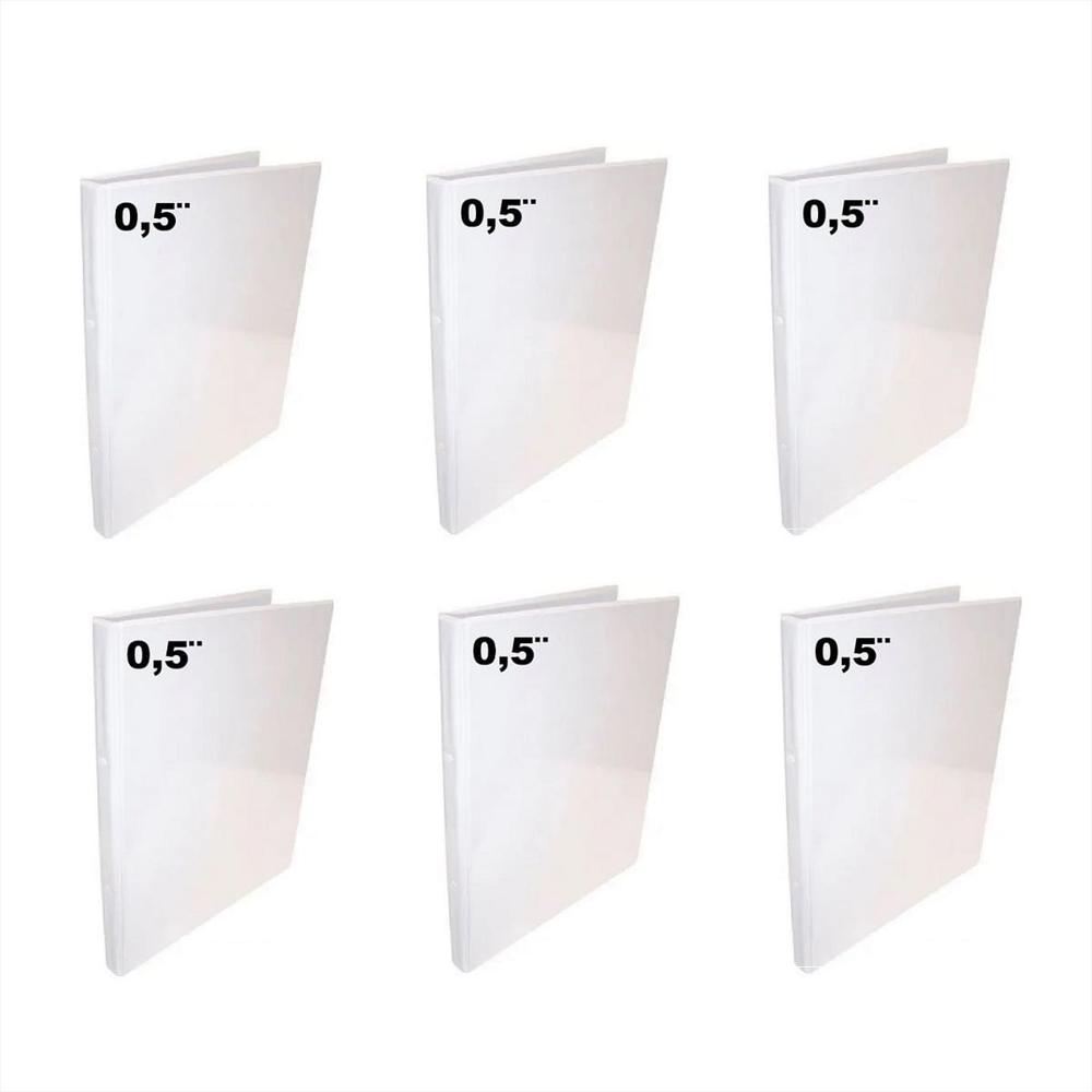 6 Folder Blanco Carta 0.5 Pulgadas img #1