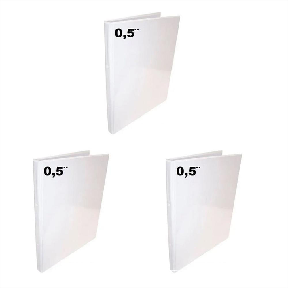 3 Folder Blanco Carta 0.5 Pulgadas img #1