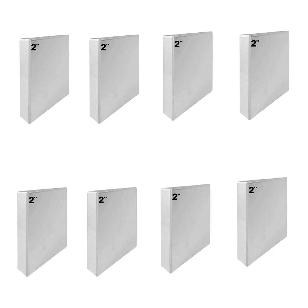 8 Folder Blanco Carta 2 Pulgadas img #1