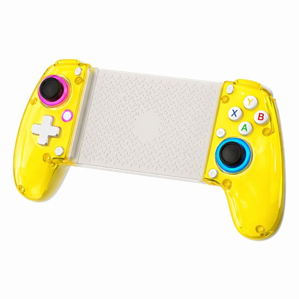 Control Gamer Bluetooth Q101 Extensible Rgb Android Ios Pc Amarillo img #1