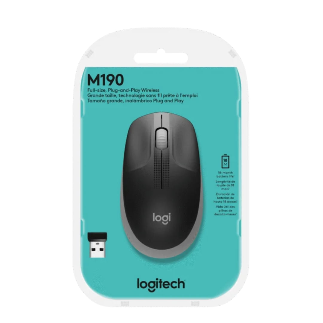 Mouse Inalambrico M190 Negro img #2