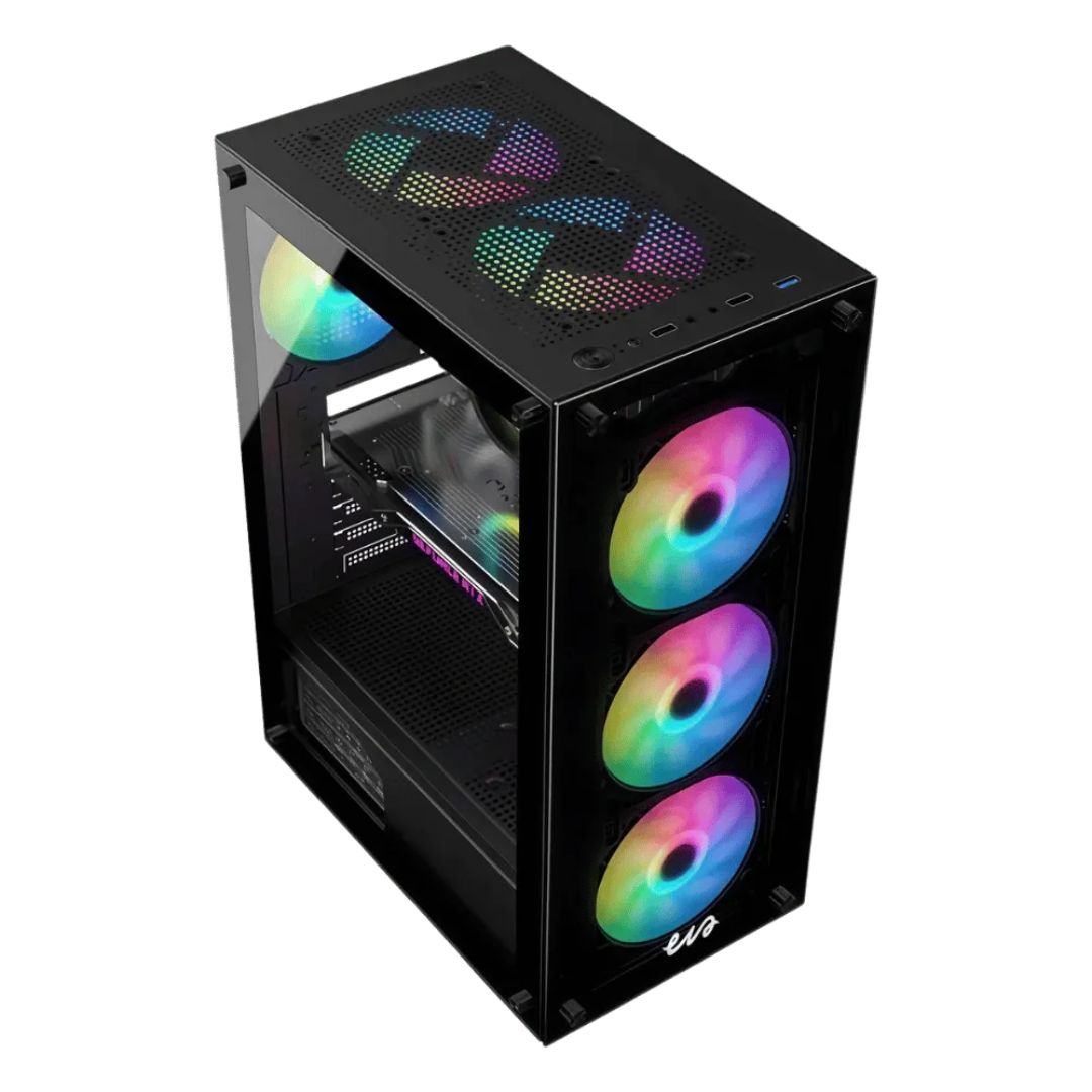 Chasis Eva HX110A Black + 4 Fan FRGB img #4