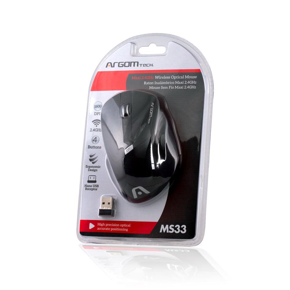 Mouse Argom Óptico Inalámbrico Maxi Ms33 img #3