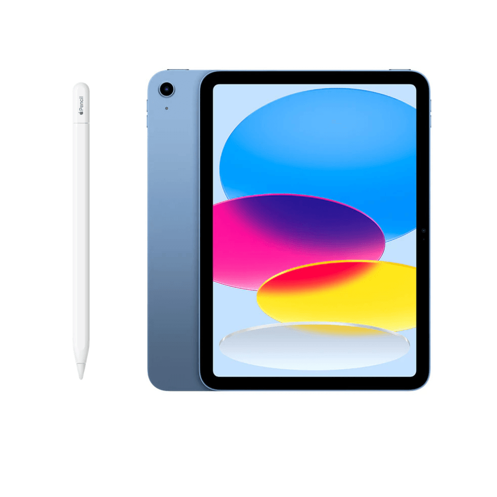 iPad A16 Azul, WiFi 128GB + Apple Pencil USB‑C img #1