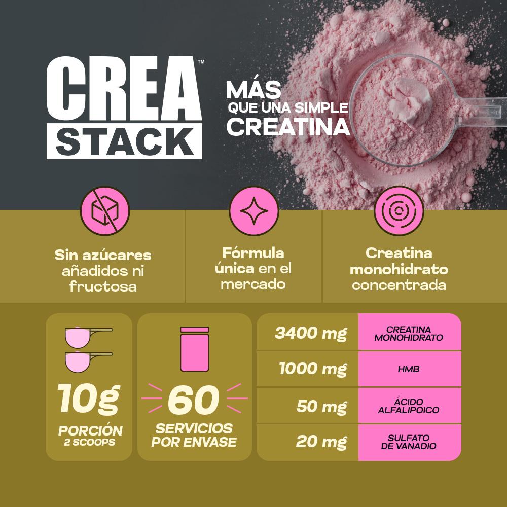 Creatina Crea Stack Limonada Rosada 1.3 Lb 600 G img #3