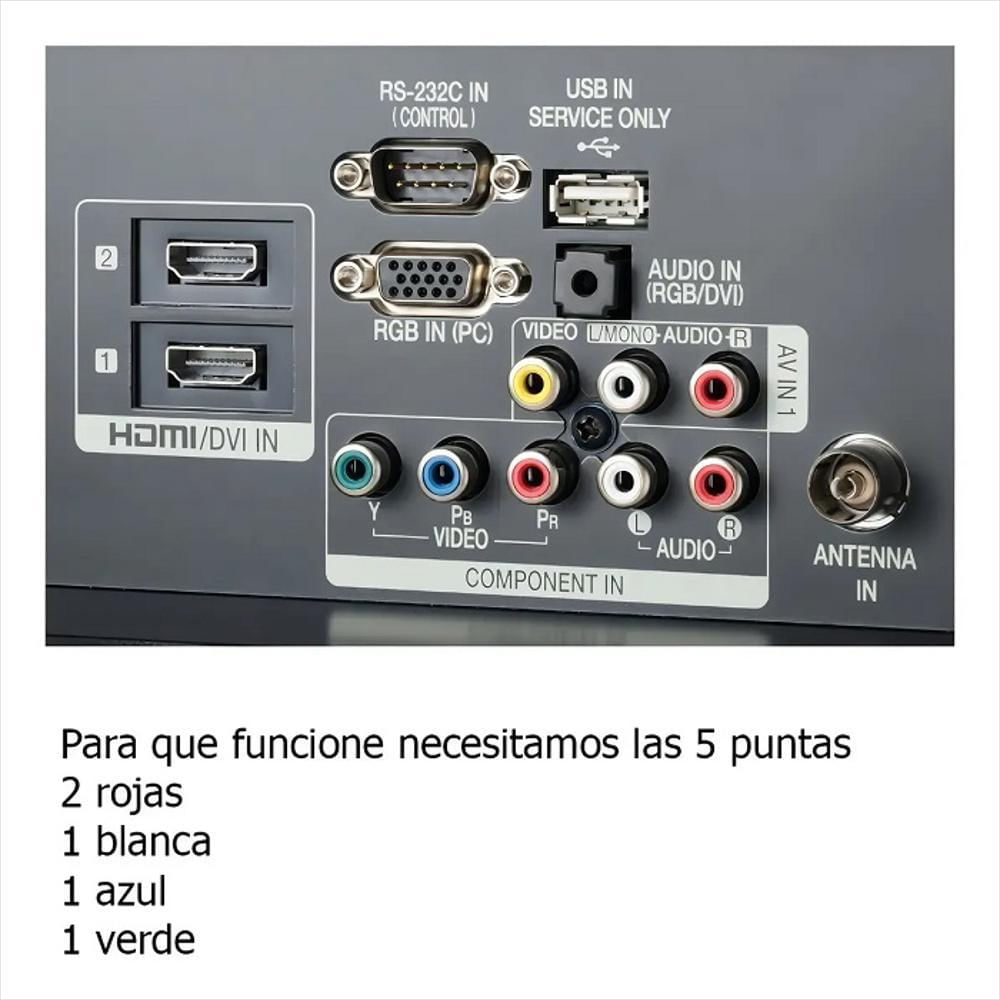 Cable Rca Para Ps2/Ps3 Conectores Sj 9951 img #5