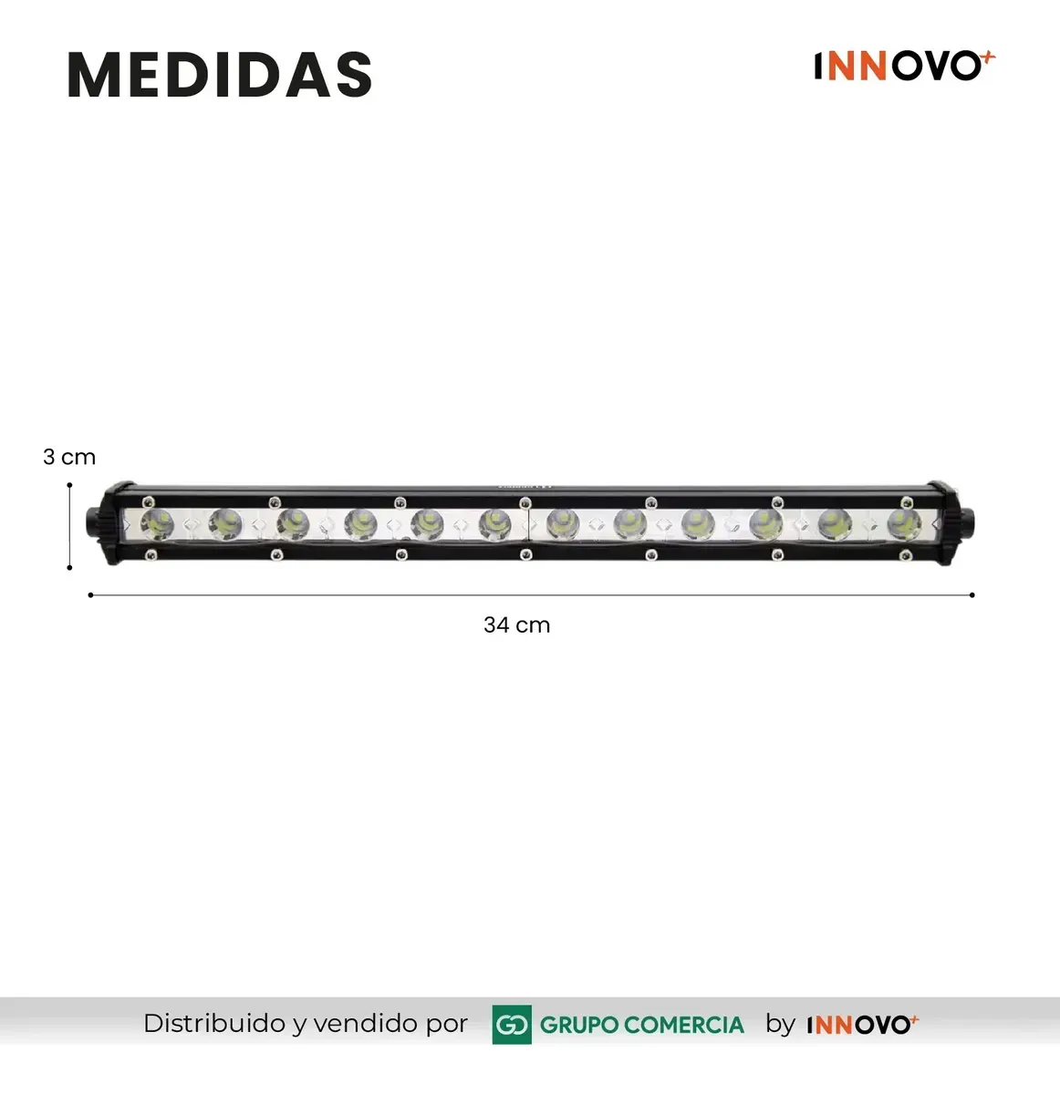 Barra Led 36w Slim Hd Exploradora Impermeable Ip67 2520 Lm img #5