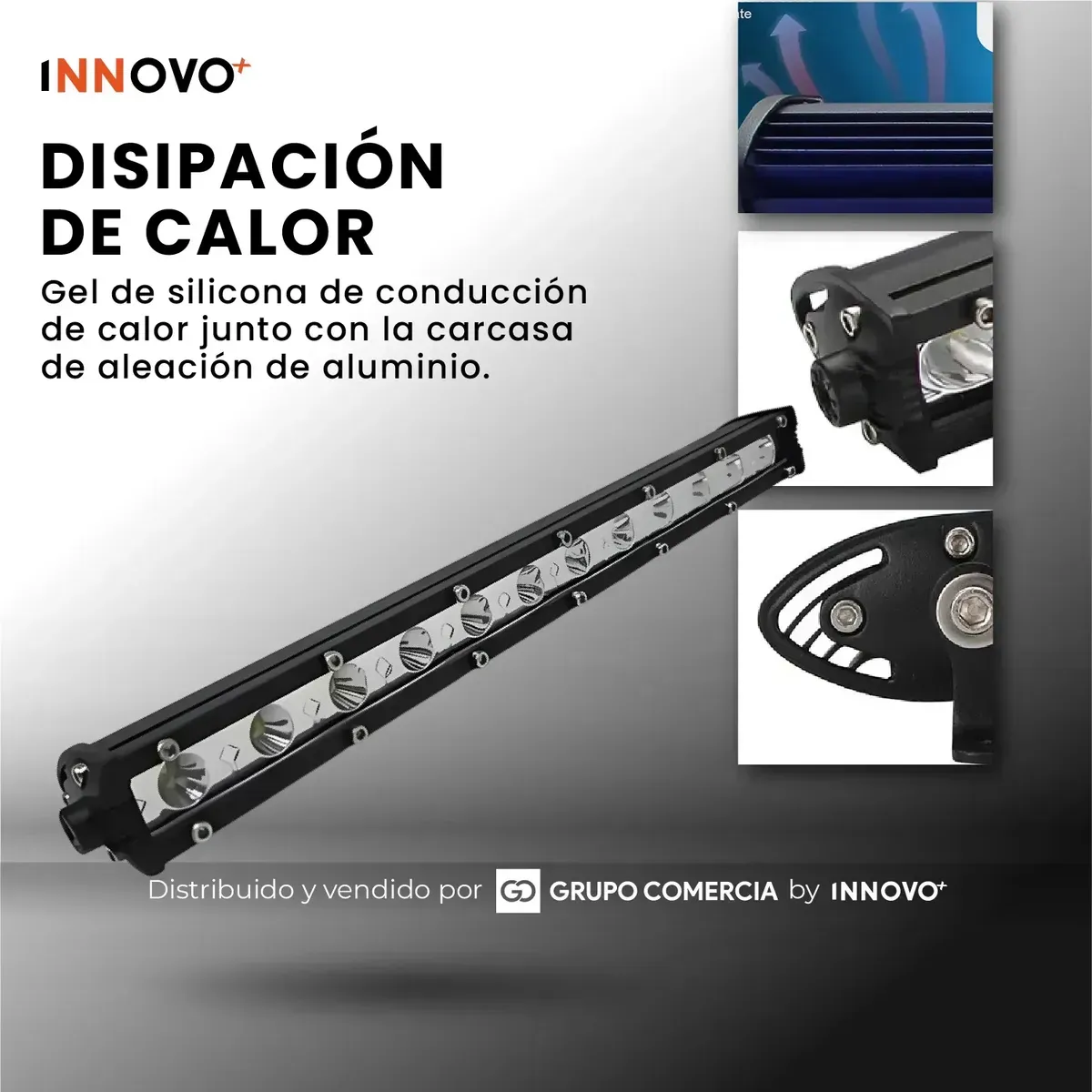 Barra Led 36w Slim Hd Exploradora Impermeable Ip67 2520 Lm img #7