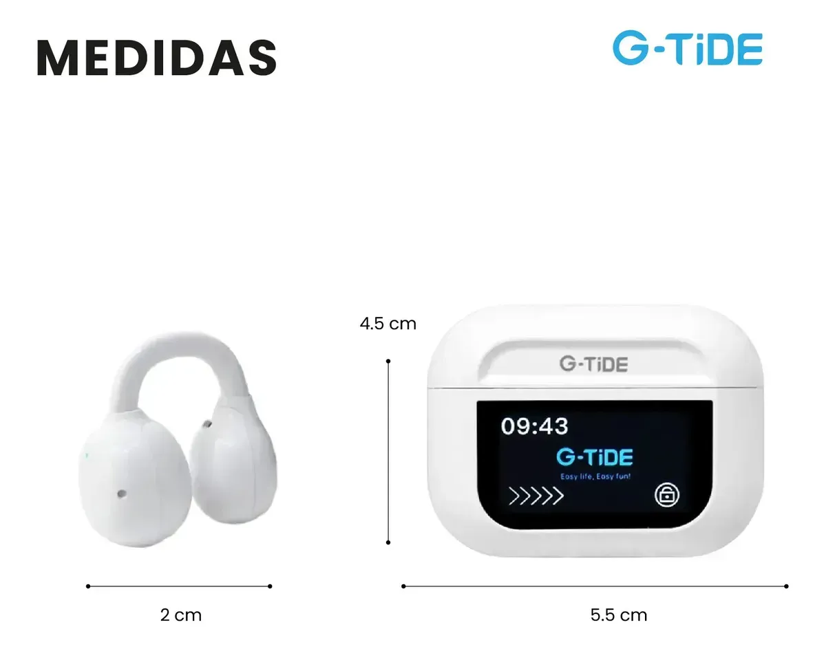 Audífonos G-tide Tws Open-ear Con Estuche Táctil Inteligente Y Audio Espacial img #4