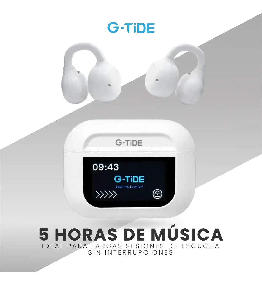 Audífonos G-tide Tws Open-ear Con Estuche Táctil Inteligente Y Audio Espacial img #6