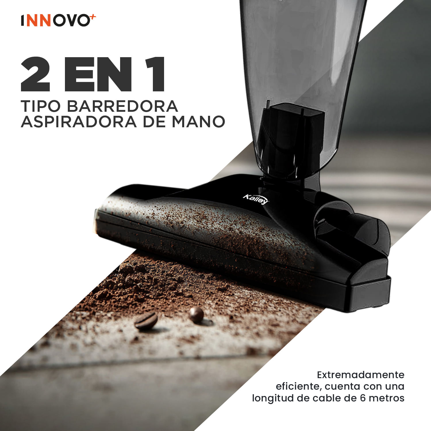 Aspiradora Vertical y de Mano 2 en 1 Kalley 240W Filtro Lavable img #4