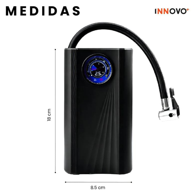 Compresor De Aire Portátil Recargable Digital Para Carro Moto Bicicleta img #4