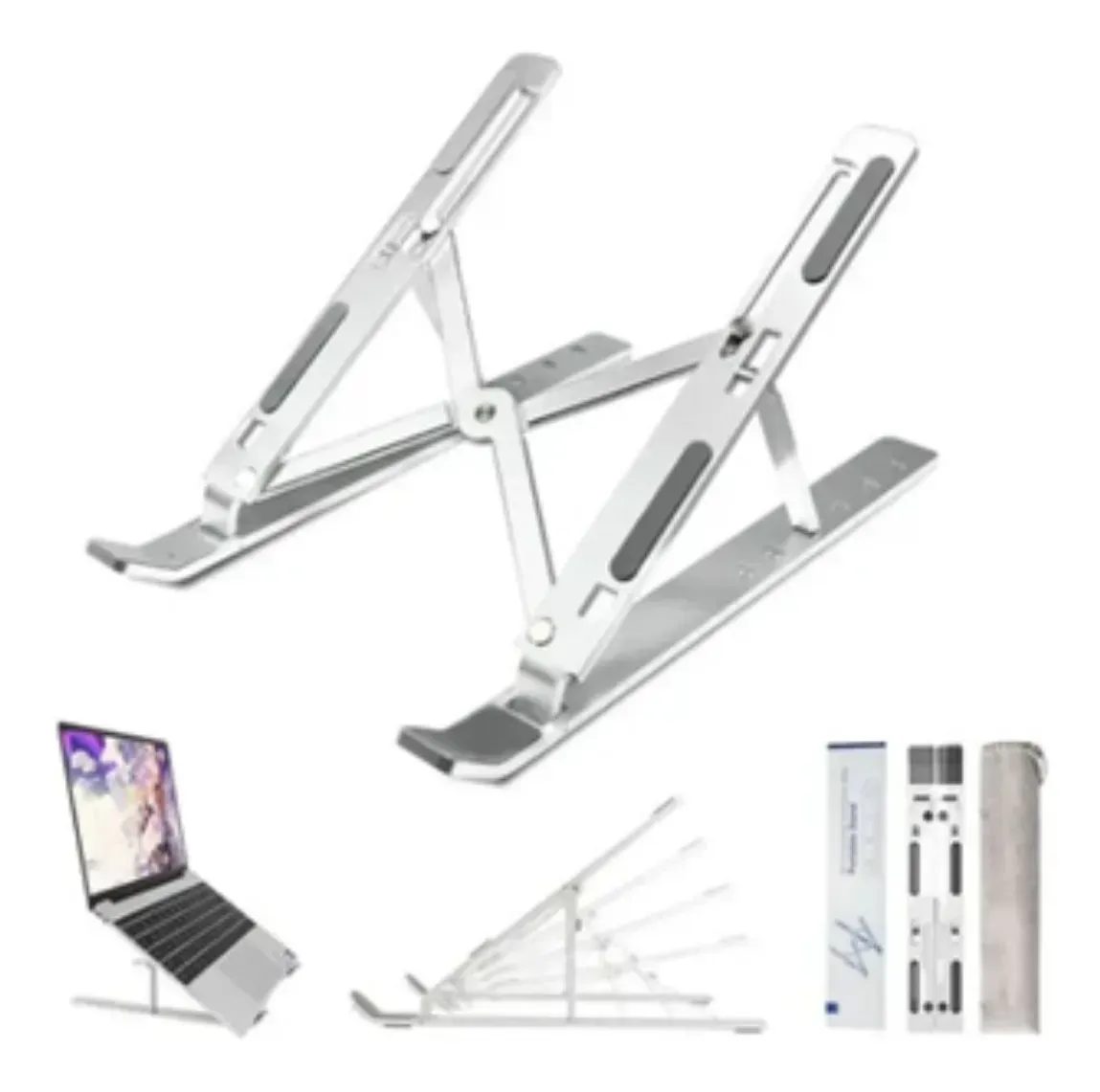 Base Para Pc Laptop Soporte Aluminio Flexible Epik Original img #3