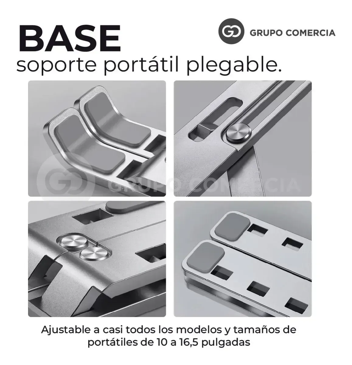 Base Para Pc Laptop Soporte Aluminio Flexible Epik Original img #2