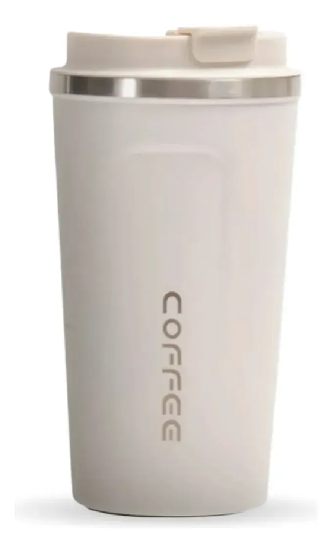 Termo Inteligente Premium 510ml Vaso Térmico De Acero Inoxidable Beige img #1