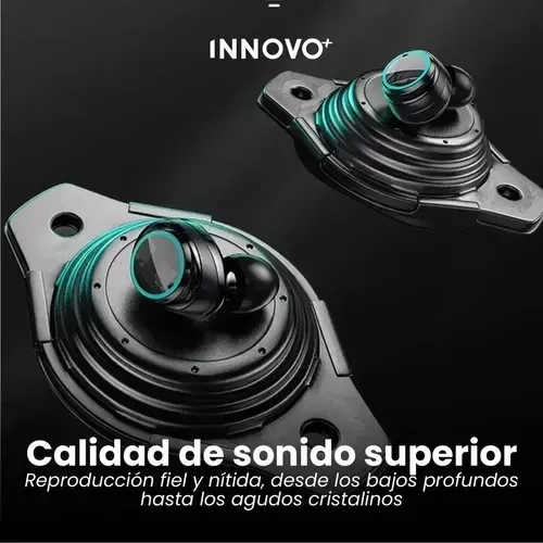 Audífonos Inalámbricos Plata M25 Bluetooth 5.3 Gamming Innovo Tech Sport img #4