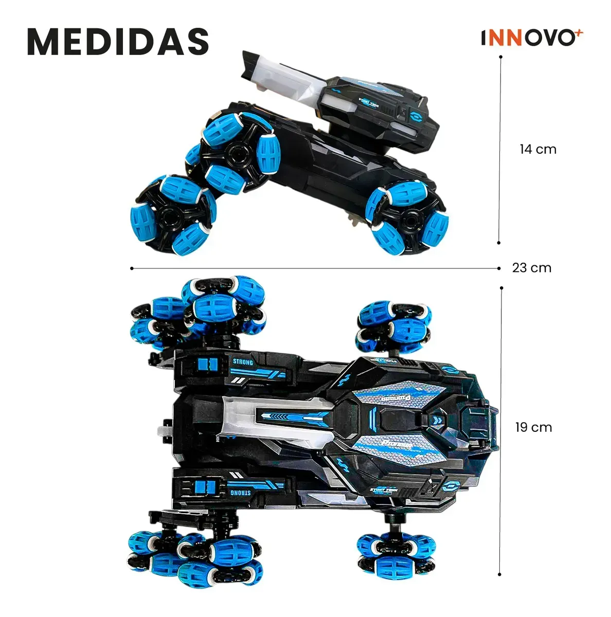 Carro Control Tanque 6 Ruedas Dispara Hidrogel Off-road Y Control 2.4g img #7