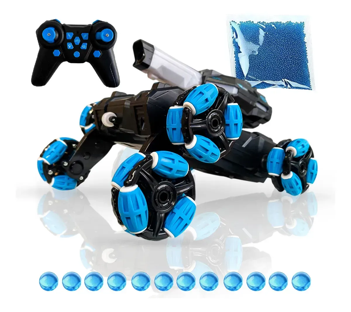 Carro Control Tanque 6 Ruedas Dispara Hidrogel Off-road Y Control 2.4g img #1