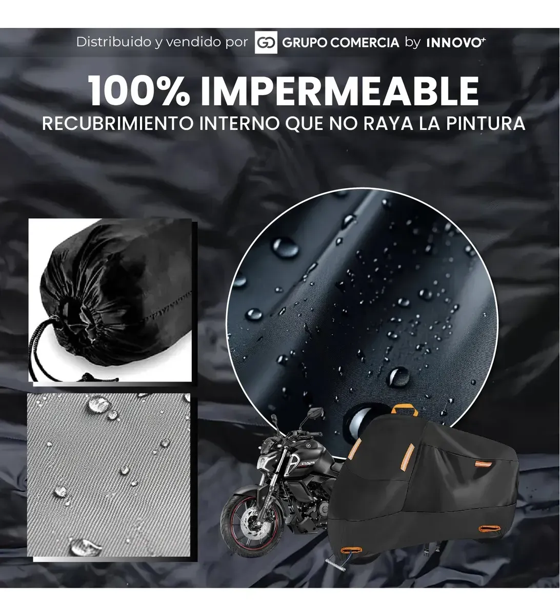 Pijama Para Motos Alto Cilindraje Turismo Impermeable Carpa Protección Uv img #3