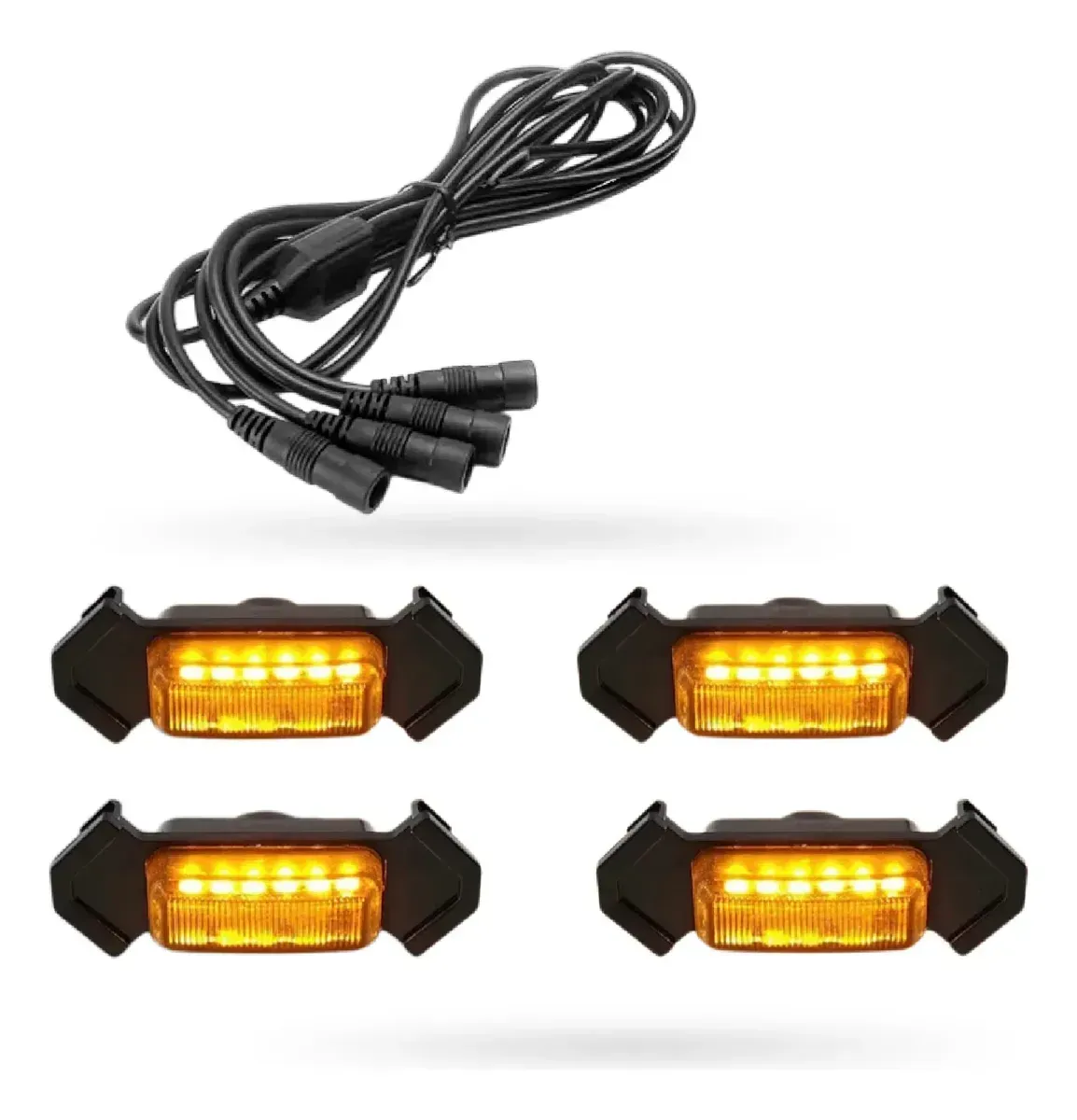 Luces Led Persiana Para Camionetas X4 Raptor Pro Rejilla img #1