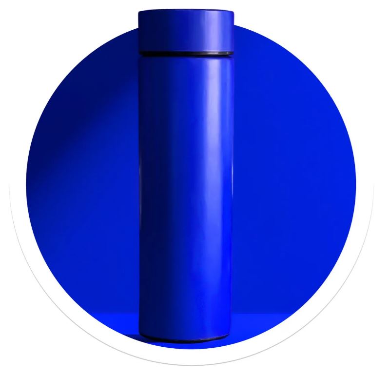 Termo Led 500ml Acero Inoxidable Pantalla Azul img #5