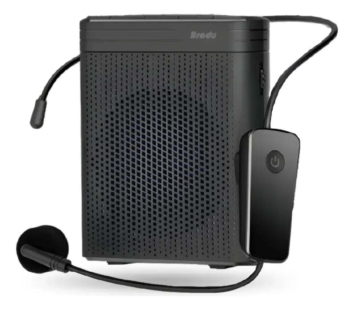 Amplificador Megafono De Voz Portátil Bluetooth Inalámbrico Negro Negro img #1